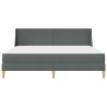 Cadre de lit avec matelas Gris foncé 180 x 200 cm tissu 642136642136