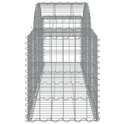Paniers à gabions arqués 10 pcs 200x50x60/80 cm Fer galvanisé 642139642139