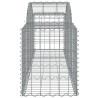 Paniers à gabions arqués 10 pcs 200x50x60/80 cm Fer galvanisé 642139642139