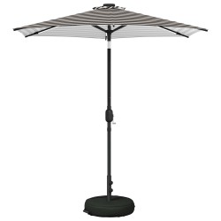 Parasol de jardin avec lumières LED et base 230 x 230 cm 642147642147