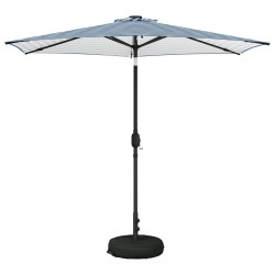 Parasol de jardin avec lumières LED et base 270 x 270 cm 642150642150