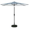 Parasol de jardin avec lumières LED et base 270 x 270 cm 642150642150