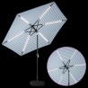 Parasol de jardin avec lumières LED et base 270 x 270 cm 642150642150