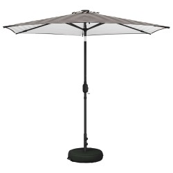 Parasol de jardin avec lumières LED et base 270 x 270 cm 642151642151
