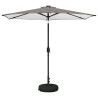 Parasol de jardin avec lumières LED et base 270 x 270 cm 642151642151