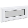 Fenêtre de sous-sol RISOR 90 x 40 cm PVC et verre Blanc 642156642156