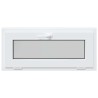 Fenêtre de sous-sol RISOR 90 x 40 cm PVC et verre Blanc 642156642156