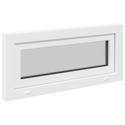 Fenêtre de sous-sol RISOR 90 x 40 cm PVC et verre Blanc 642156642156