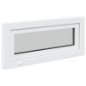 Fenêtre de sous-sol RISOR 90 x 40 cm PVC et verre Blanc 642156642156