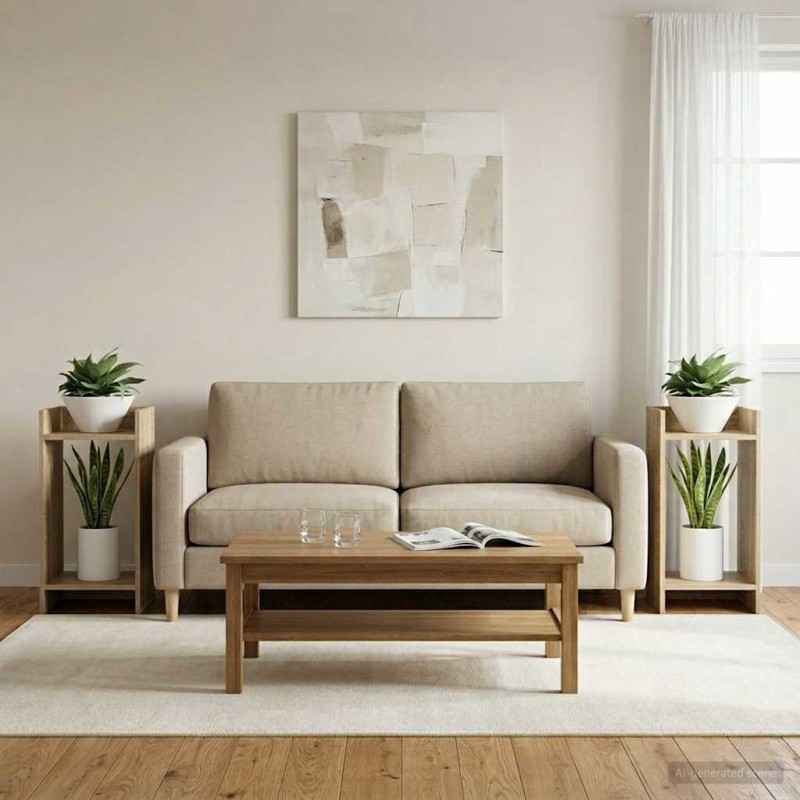 Support de Plante 2 pc Chêne Sonoma 30 x 30 x 60 cm 642166642166