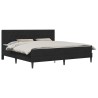 Cadre de lit avec matelas Noir 180 x 200 cm Velours 642176642176