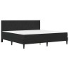 Cadre de lit avec matelas Noir 180 x 200 cm Velours 642176642176