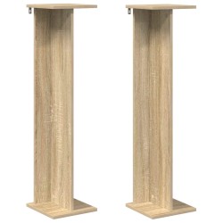 Support de Plante 2 pcs Chêne Sonoma 25 x 25,5 x 100,5 cm 642181642181