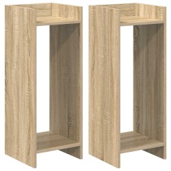 Support de Plante 2 pc Chêne Sonoma 30 x 30 x 80 cm 642186642186