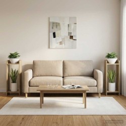 Support de Plante 2 pc Chêne Sonoma 30 x 30 x 80 cm 642186642186