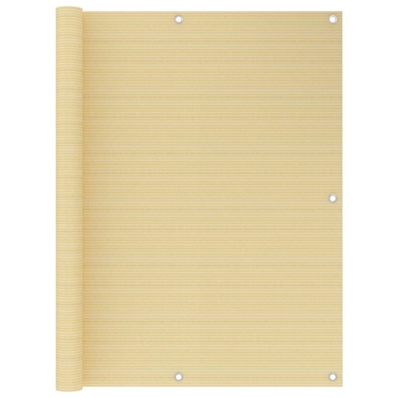 Écran de balcon Beige 120x400 cm PEHD 642189642189