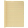 Écran de balcon Beige 120x400 cm PEHD 642189642189