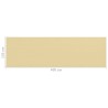 Écran de balcon Beige 120x400 cm PEHD 642189642189