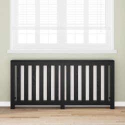 Cache-Radiateur Chêne noir 175 x 20 x 82 cm Bois d'ingénierie 642199642199