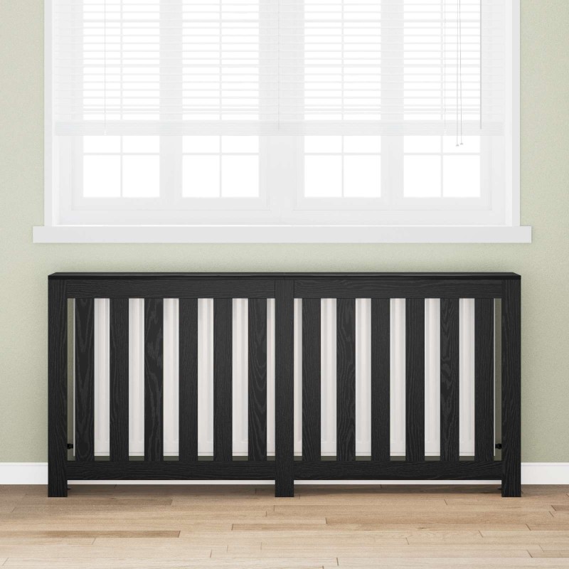 Cache-Radiateur Chêne noir 175 x 20 x 82 cm Bois d'ingénierie 642199642199