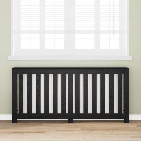 Cache-Radiateur Chêne noir 175 x 20 x 82 cm Bois d'ingénierie 642199642199