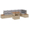 Ensemble de canapé de jardin 7 pc Beige et gris 642204642204
