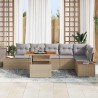 Ensemble de canapé de jardin 7 pc Beige et gris 642204642204
