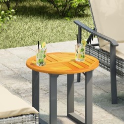 Dessus de table Ø50x2 cm rond bois massif d'acacia 642224642224
