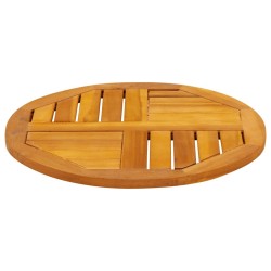 Dessus de table Ø50x2 cm rond bois massif d'acacia 642224642224