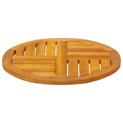 Dessus de table Ø50x2 cm rond bois massif d'acacia 642224642224