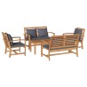 Ensemble de canapé de jardin 5 pcs Naturel Bois de teck massif 642229642229