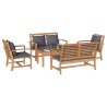 Ensemble de canapé de jardin 5 pcs Naturel Bois de teck massif 642229642229