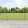 Clôture hexagonale avec base en béton 25 x 1,2 m Gris Maille 642232642232