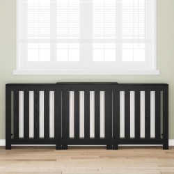 Cache-Radiateur Chêne noir 205 x 21,5 x 83,5 cm 642233642233