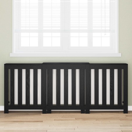 Cache-Radiateur Chêne noir 205 x 21,5 x 83,5 cm 642233642233