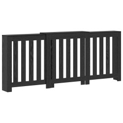 Cache-Radiateur Chêne noir 205 x 21,5 x 83,5 cm 642233642233
