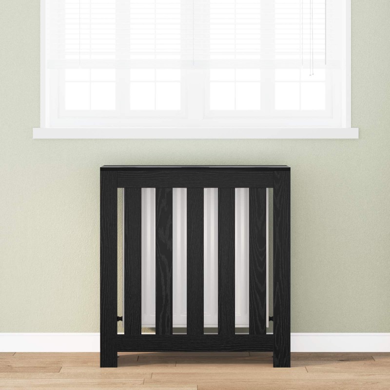 Cache-Radiateur Chêne noir 78 x 20 x 82 cm Bois d'ingénierie 642235642235