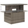Ensemble de canapé de jardin 5 pcs avec coussins gris résine tressée 642241642241