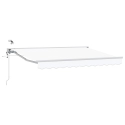 Auvent rétractable électrique Blanc 3,5 x 2,5 m 642253642253