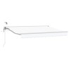 Auvent rétractable électrique Blanc 3,5 x 2,5 m 642253642253