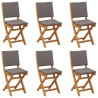 Chaises de bistrot d'extérieur 6 pcs Gris foncé 38 x 46 x 85 cm 642258642258