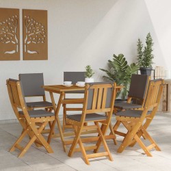 Chaises de bistrot d'extérieur 6 pcs Gris foncé 38 x 46 x 85 cm 642258642258