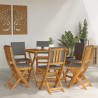 Chaises de bistrot d'extérieur 6 pcs Gris foncé 38 x 46 x 85 cm 642258642258