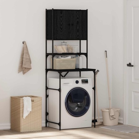 Cabinet pour lave-linge Chêne noir 68 x 48,5 x 194 cm 642277642277