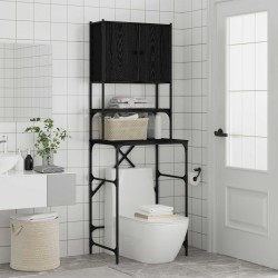 Cabinet pour lave-linge Chêne noir 68 x 48,5 x 194 cm 642277642277
