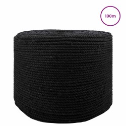 Corde Noir 0,4 x 0,4 x 10000 cm Coton 642294642294