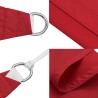 Voile d'ombrage rouge 7 x 5 x 5 m 100 % polyester Oxford 642303642303