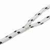 Corde de bateau 15 m 1 Blanc et noir Polyester 642308642308