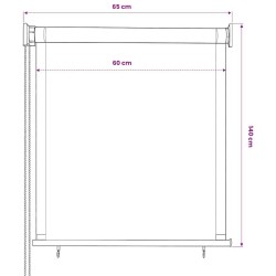 Store roulant d'extérieur 65 (l) x 140 (H) cm anthracite 642314642314
