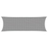 Voile d'ombre Anthracite et blanc 2 x 6 m HDPE 642318642318